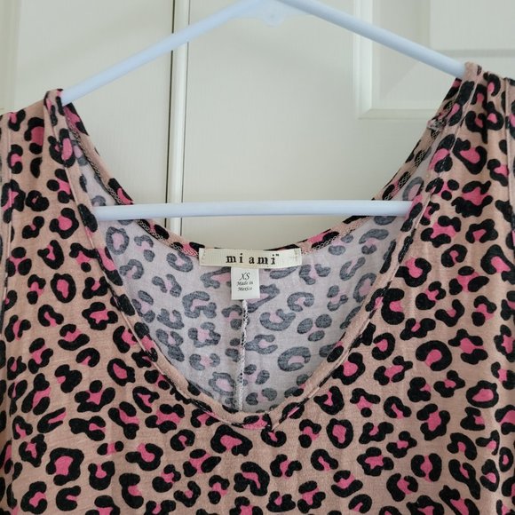 Miami Leopard Tank With Ruffle Bottom - Picture 3 of 5